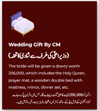 CM Punjab Gift to bride