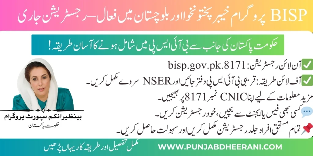 BISP Program in KPK and Balochistan 2025