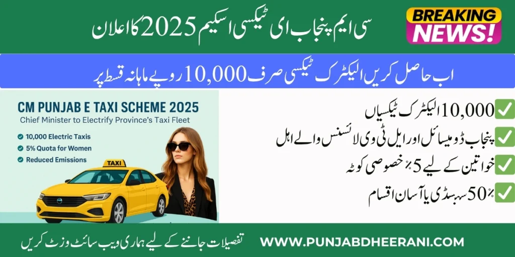 CM Punjab Electric Taxi Scheme 2025