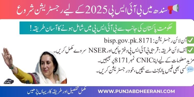 How to Apply for BISP in Sindh – Online & Offline Process 2025