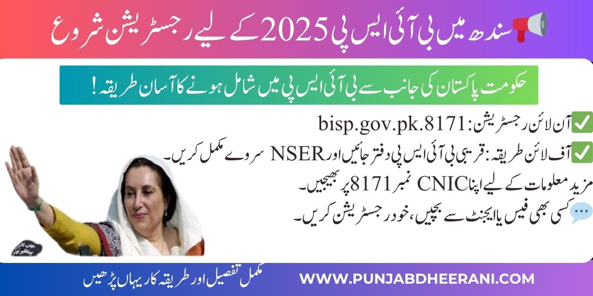 How to Apply for BISP in Sindh – Online & Offline Process 2025