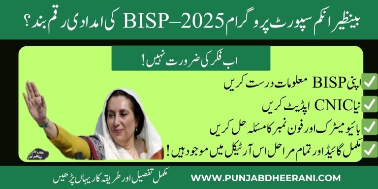 How to Update Your BISP Information in 2025 (Complete Guide)