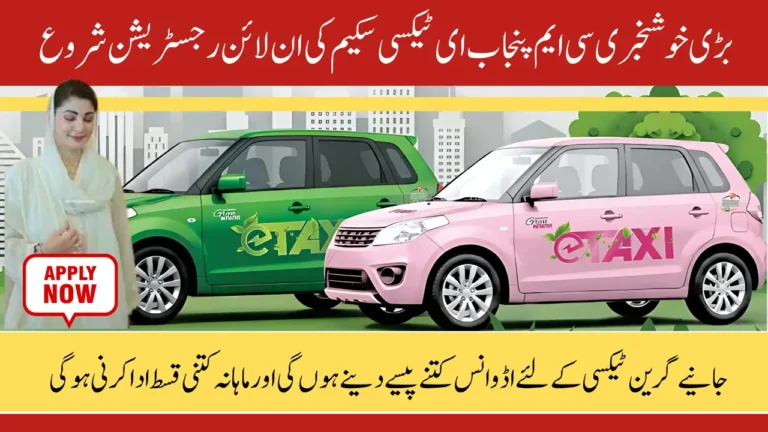 Unlock Your Future with the CM Punjab E-Taxi Scheme: How to Apply, Qualify, and Succeed