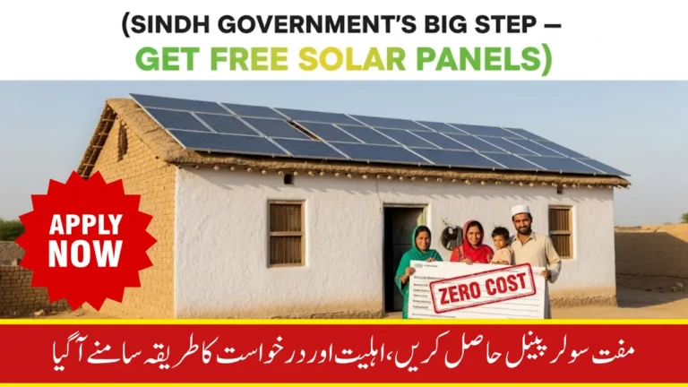 Sindh Free Solar Panels Program 2025: Eligibility, Application Process & Deadline