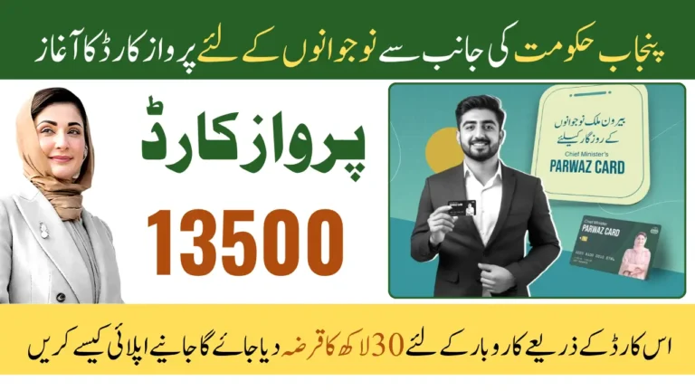 CM Punjab Parwaz Card 2025 Apply Online - Get 3 Million Pkr Loan