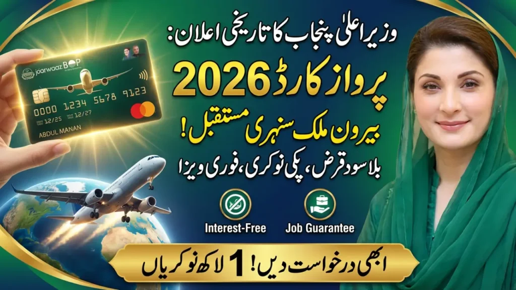 CM Punjab Parwaz Card 2026 Program : 100,000 Citizens to Receive Interest-Free Business Loans