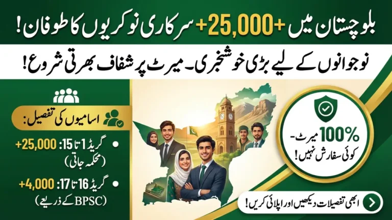 Government Jobs in Balochistan