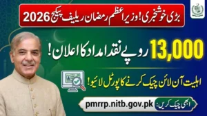 pmrrp.nitb.gov.pk Portal Launched To Check PM Ramzan Relief Package 2026 Eligibility